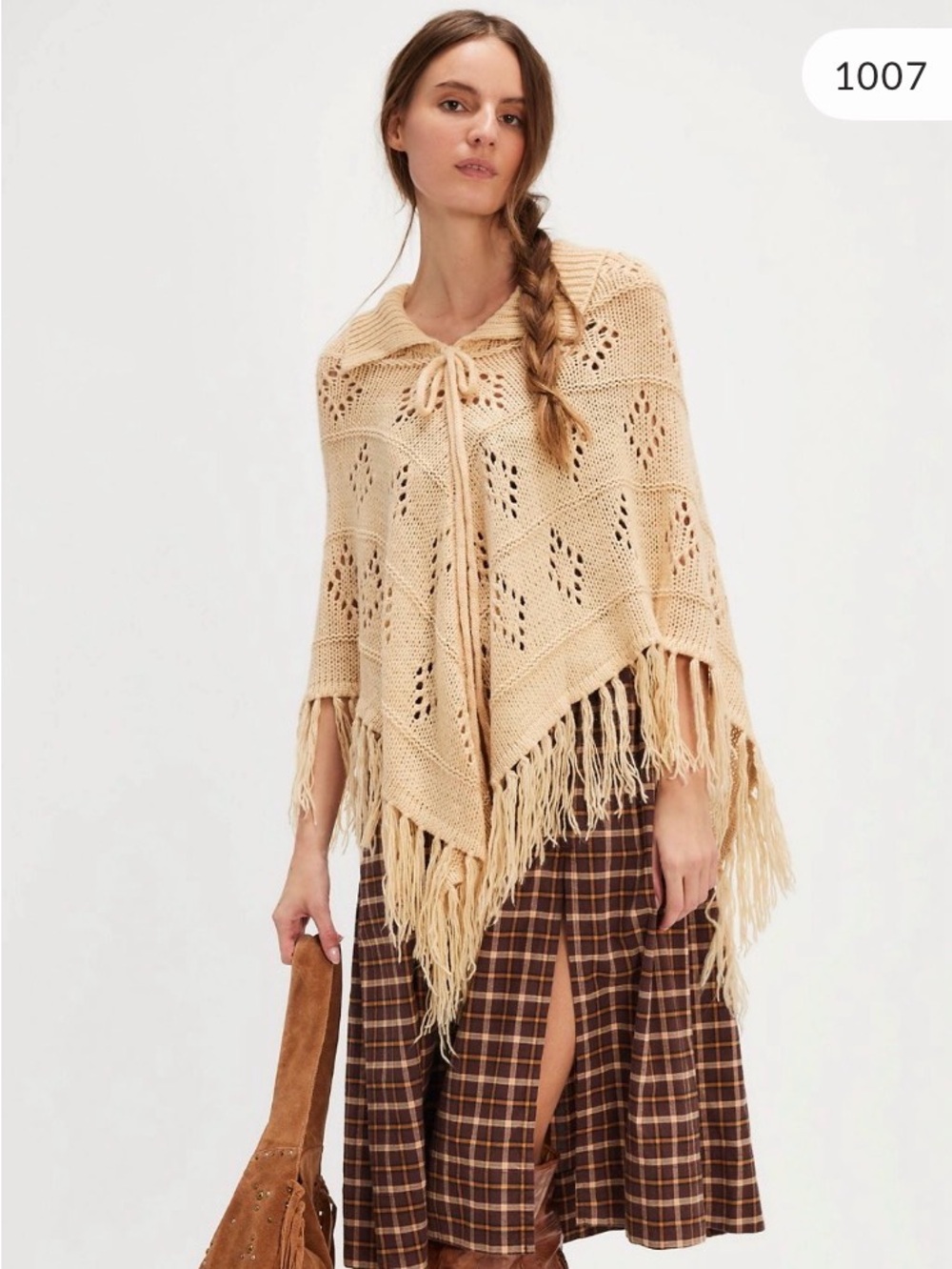Free People Eyelet Knit Poncho - Picture 6 of 6